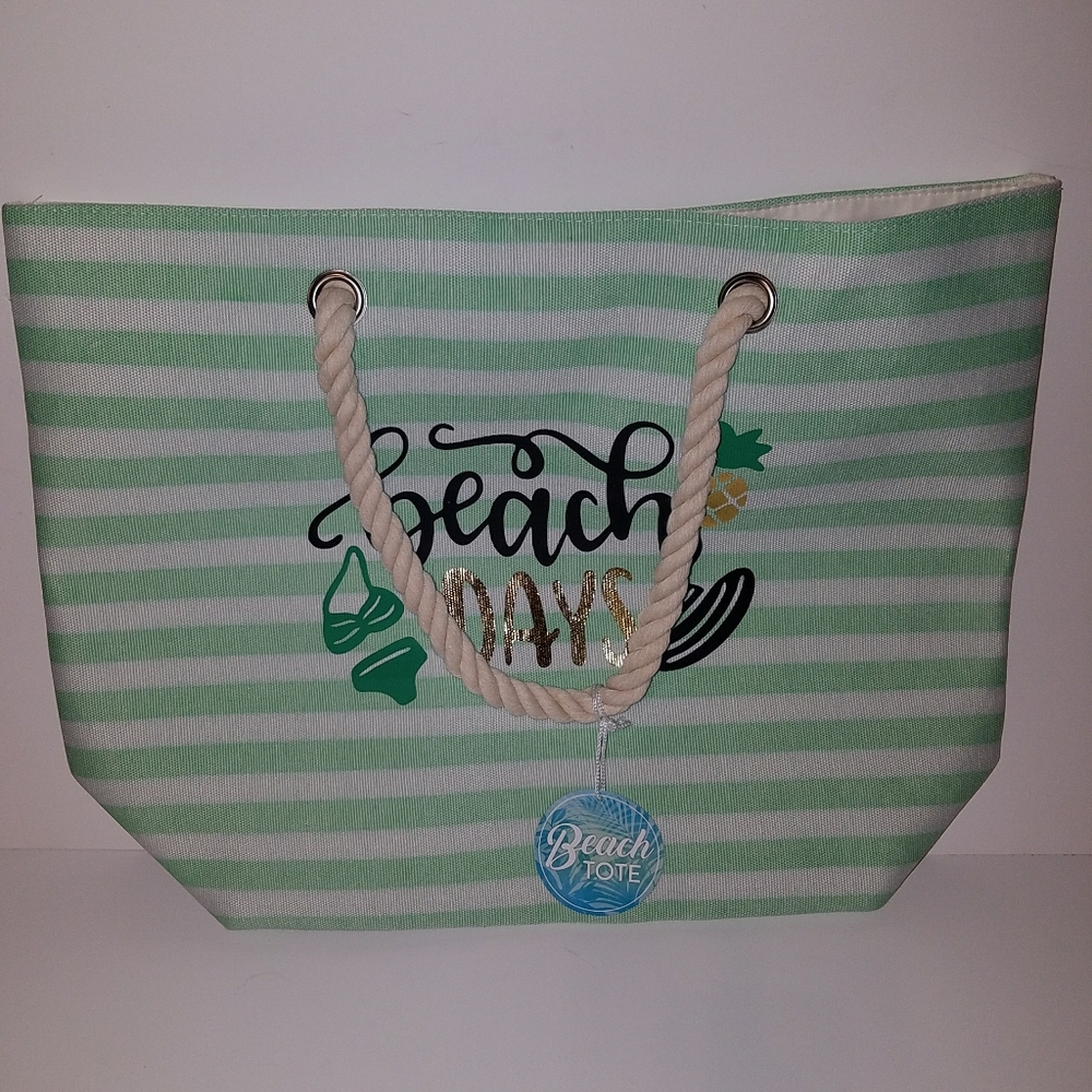 Beach tote, "Beach days," nwt